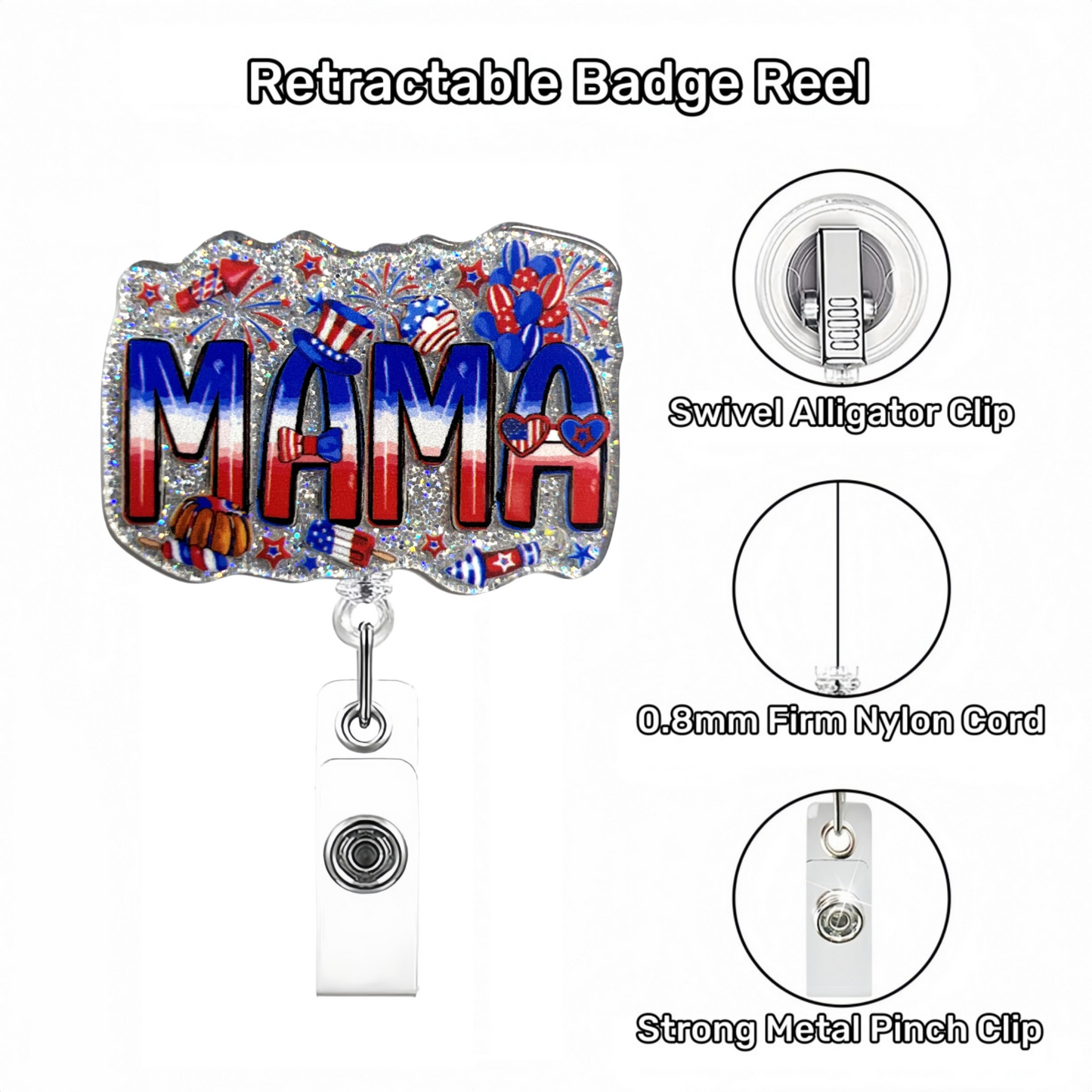 Acrylic American Theme MAMA Badge Reel