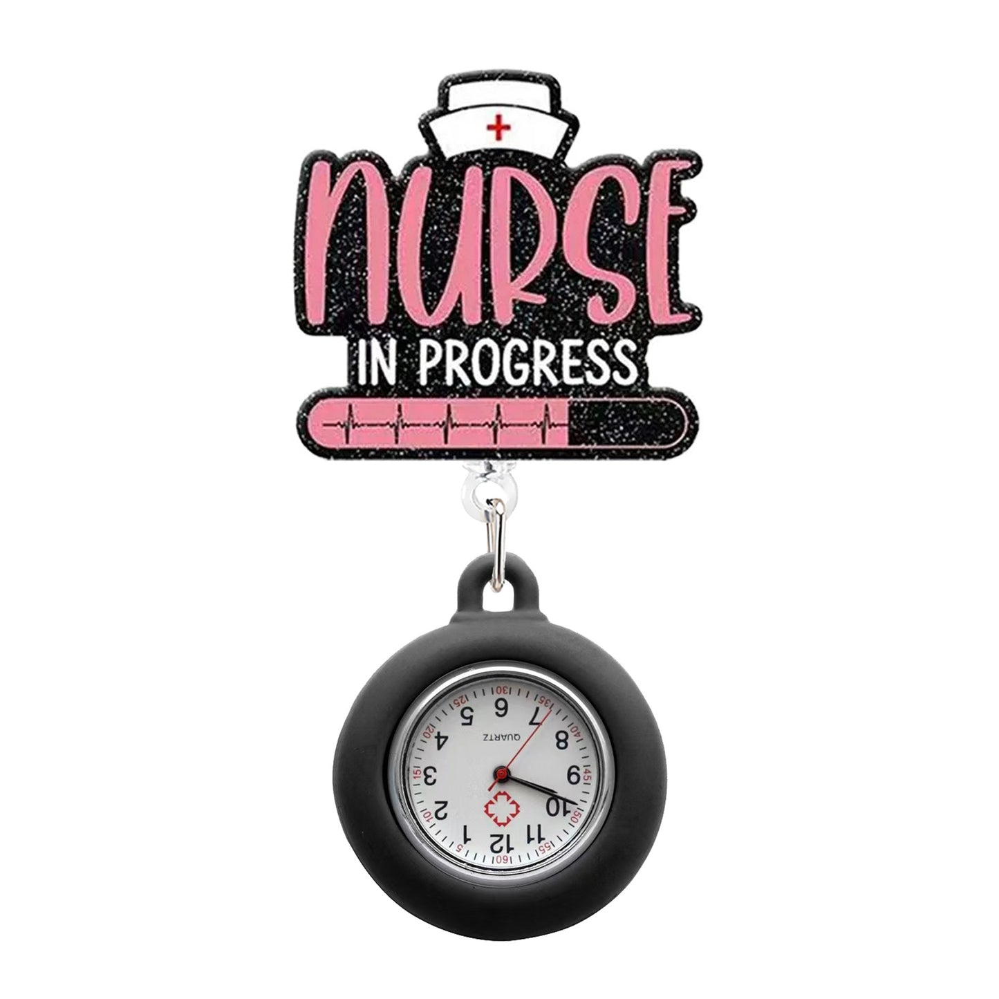 Nurse In Progress Badge Reel with Fob Watch
