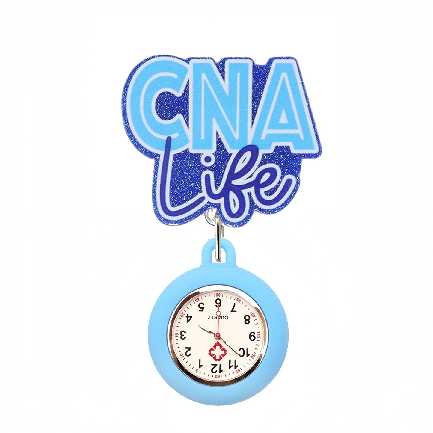 Acrylic Light Blue CNA with Fob Watch