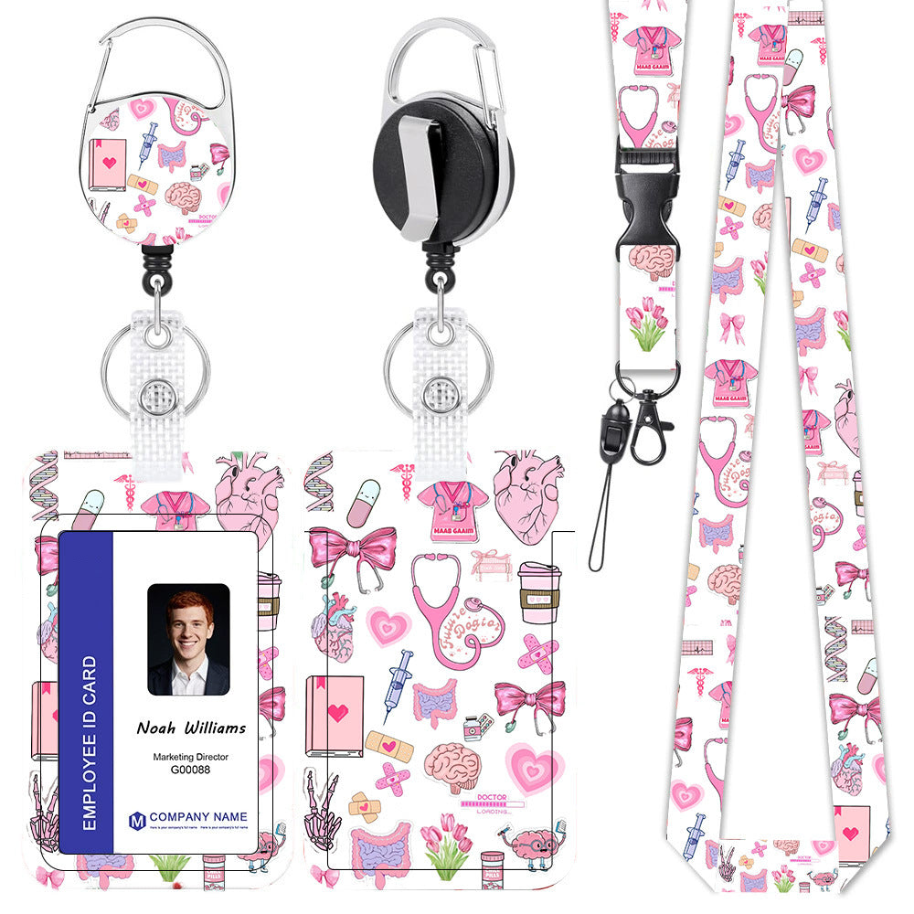 Medical Anatomy ID Badge Holder Set