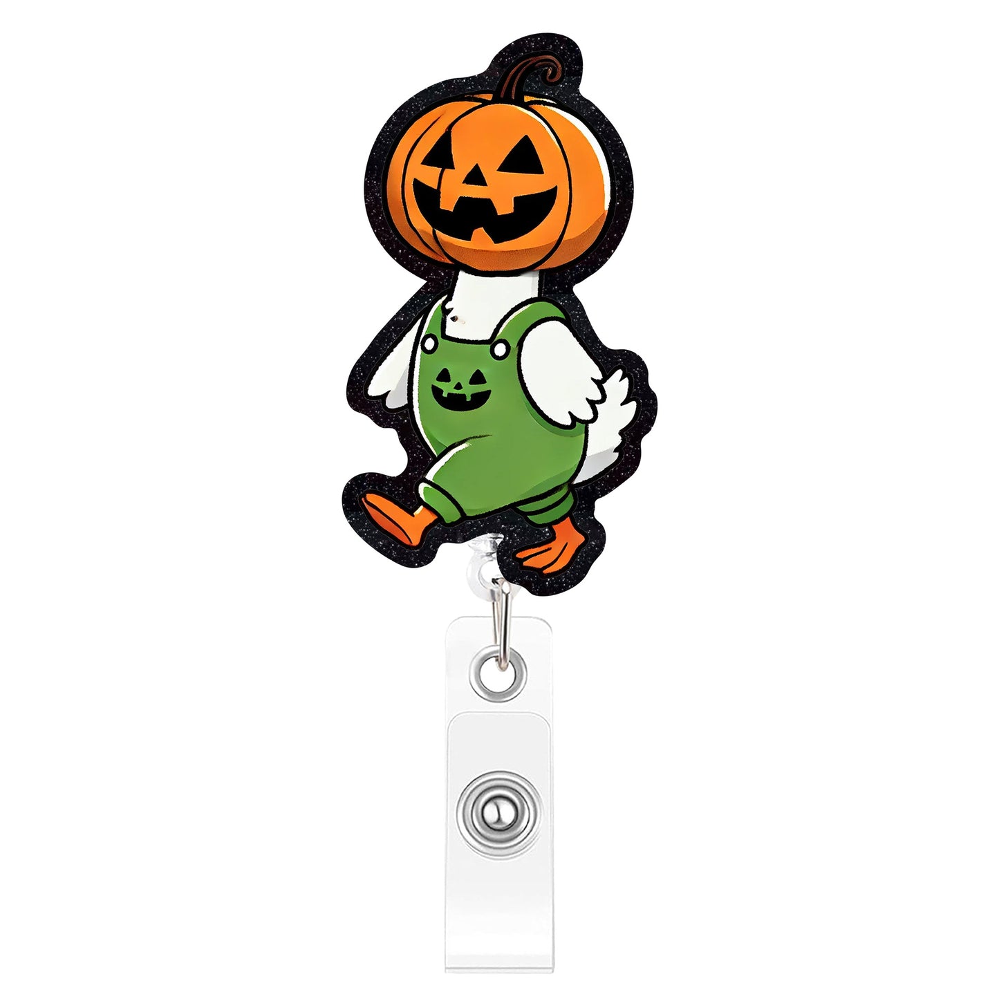 Wearing A Goose On The Head Acrylic Badge Reel