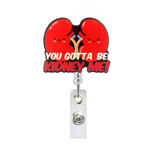 Acrylic Red Kidney Essence Badge Reel