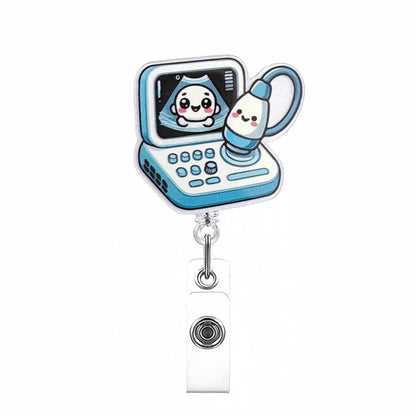 Acrylic Ultrasound Machine Badge Reel