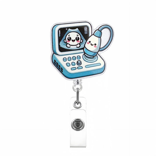 Acrylic Ultrasound Machine Badge Reel