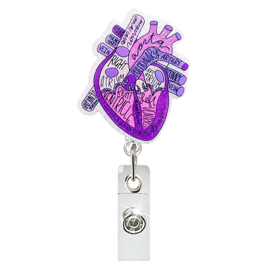 Acrylic Purple Heart Badge Reel