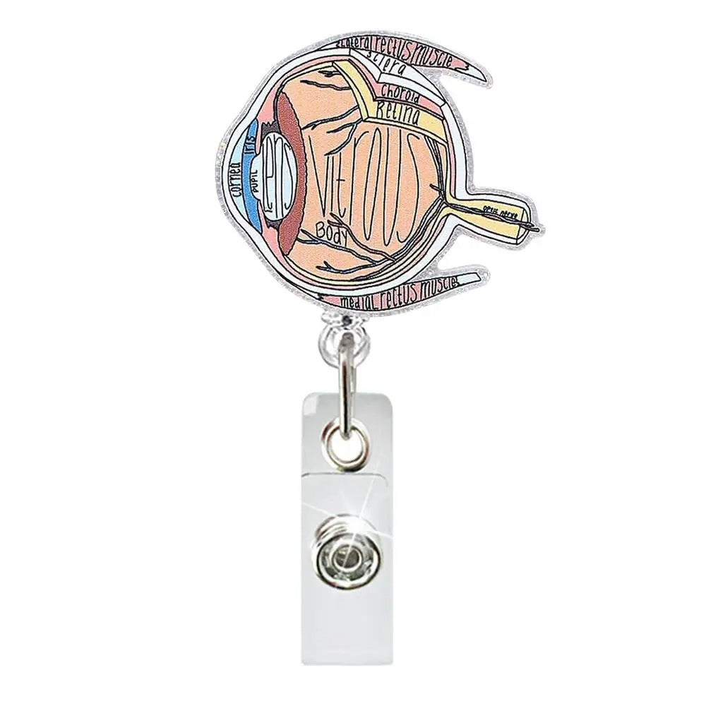 Acrylic Organ Series Eyeball Badge Reel