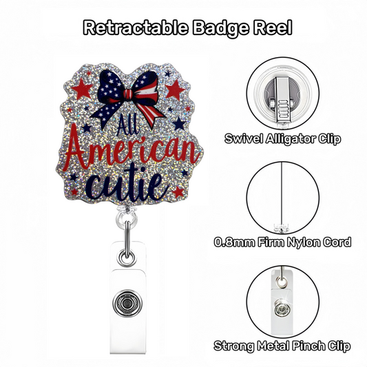 Acrylic All American Cutie Badge Reel