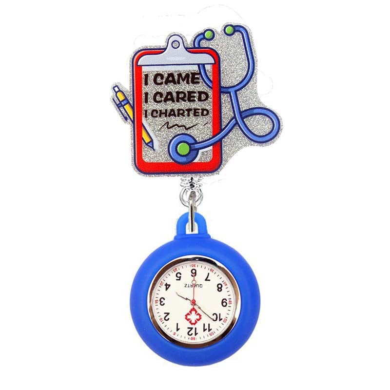Acrylic Bulletin Board Badge Reel with Blue Watch