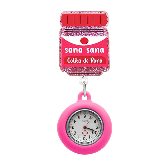 Sana Sana Badge Reel with Fob Watch