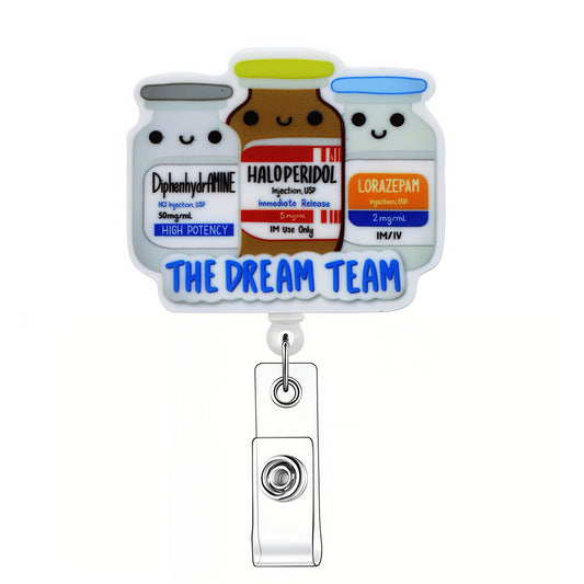 Acrylic The Dream Team Badge Reel