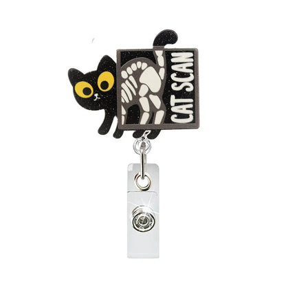 Acrylic Cat Scan Nurse Badge Reel