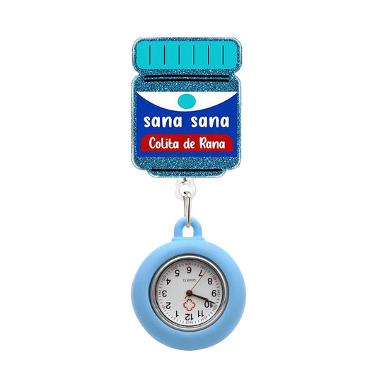 Sana Sana Badge Reel with Fob Watch