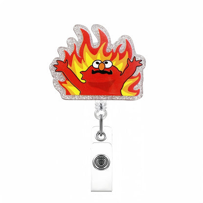Acrylic Hellmo Badge Reel