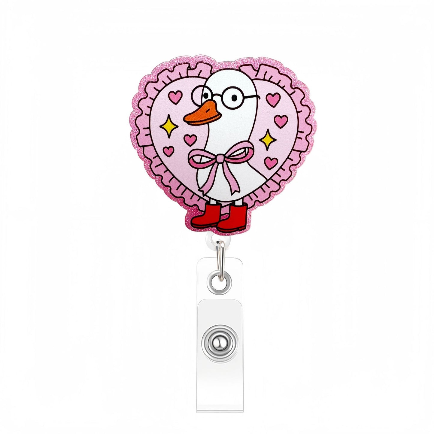 Acrylic Musk Goose Badge Reel