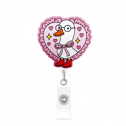 Acrylic Musk Goose Badge Reel