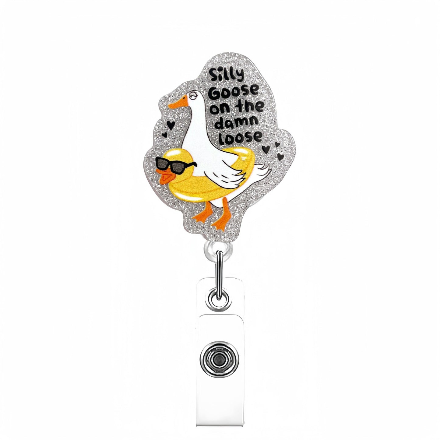 Acrylic Duck Swim Ring Goose Badge Reel