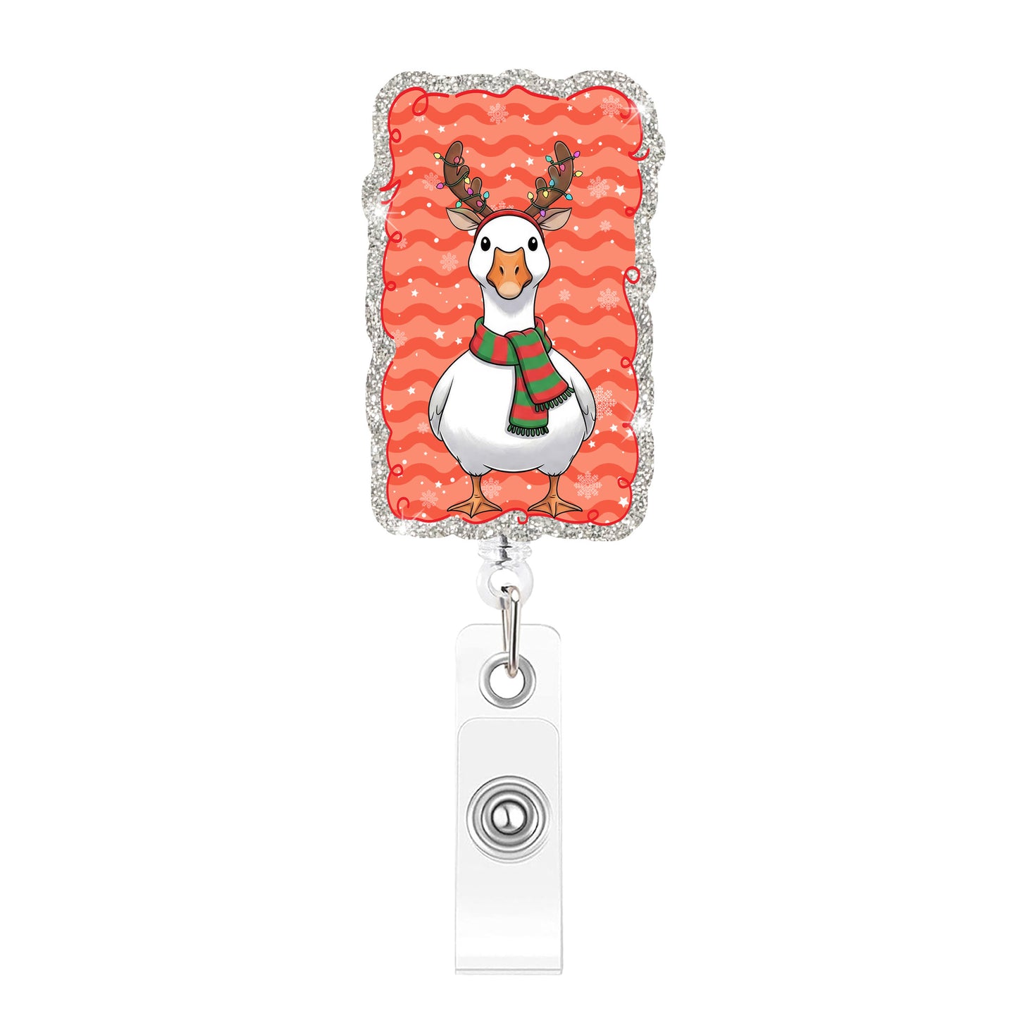 Orange Red Christmas Goose Acrylic Reel