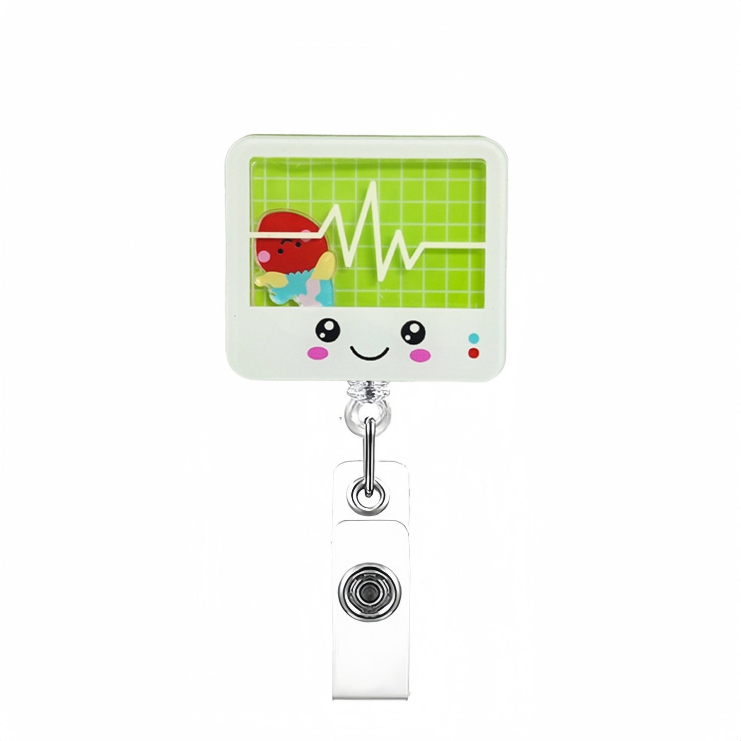 Green Instrument Rocking Fun Acrylic Badge Reel