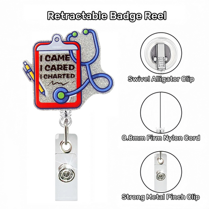 Acrylic Stethoscope with NotepadBadge Reel
