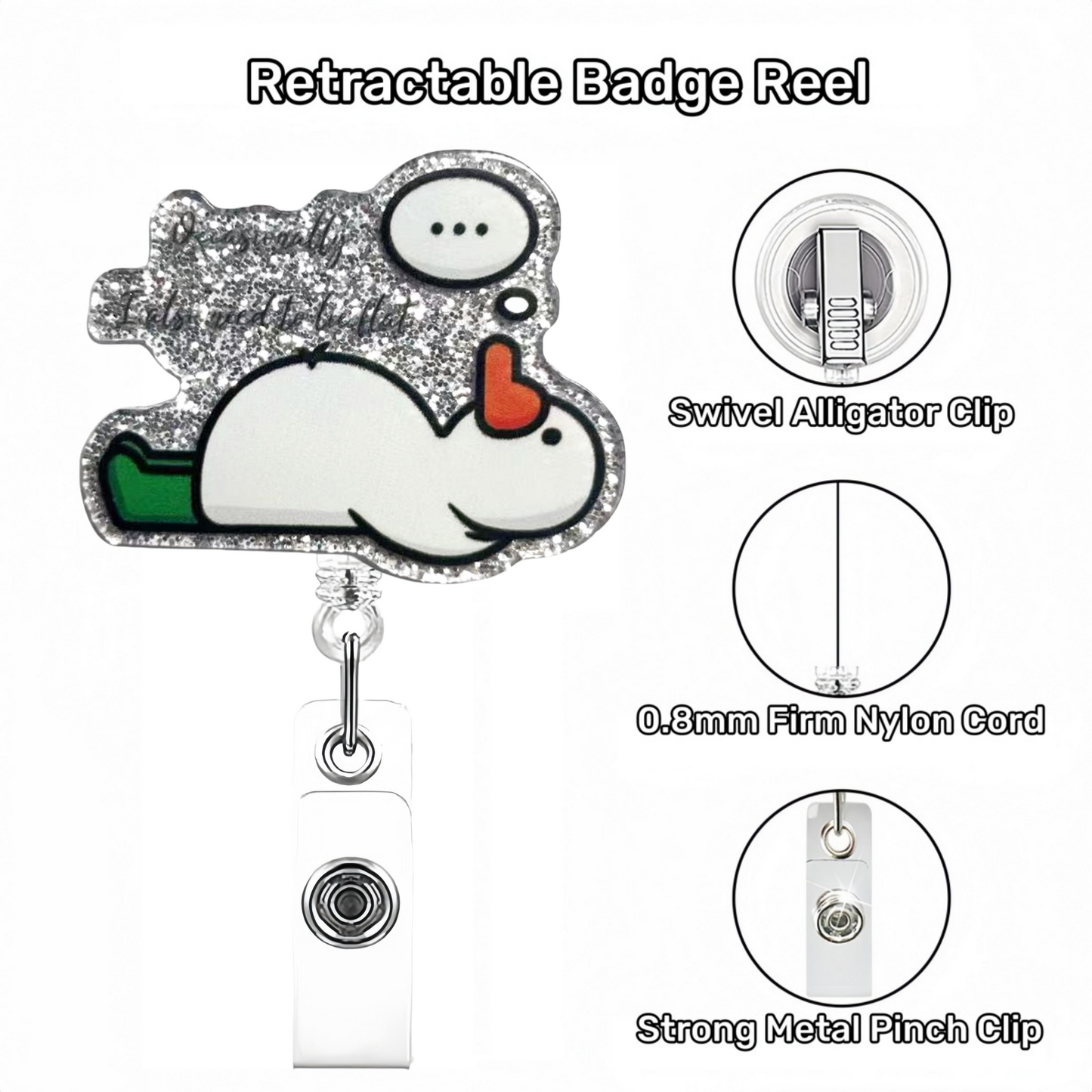Acrylic The Lying Goose Badge Reel