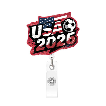 Acrylic USA Soccer 2026 Badge Reel