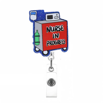 Acrylic Nurse in Progress Badge Reel