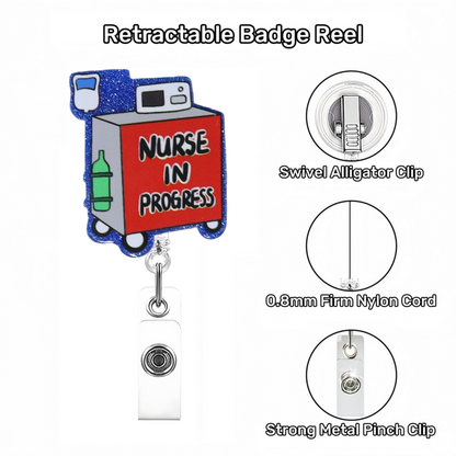 Acrylic Nurse in Progress Badge Reel