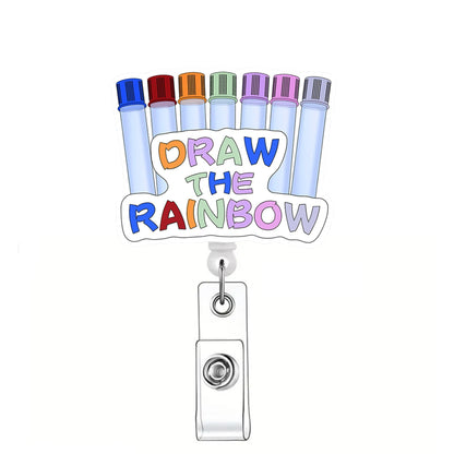 Acrylic Draw The Rainbow Badge Reel