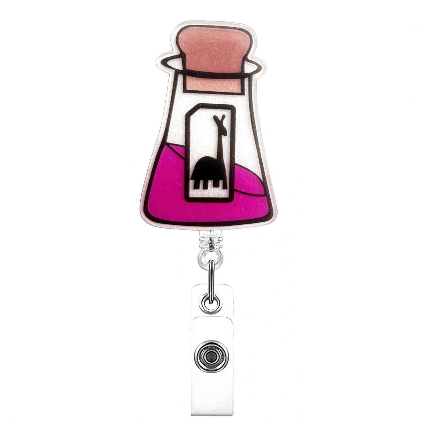 Acrylic Laboratory Reagent Bottle Badge Reel