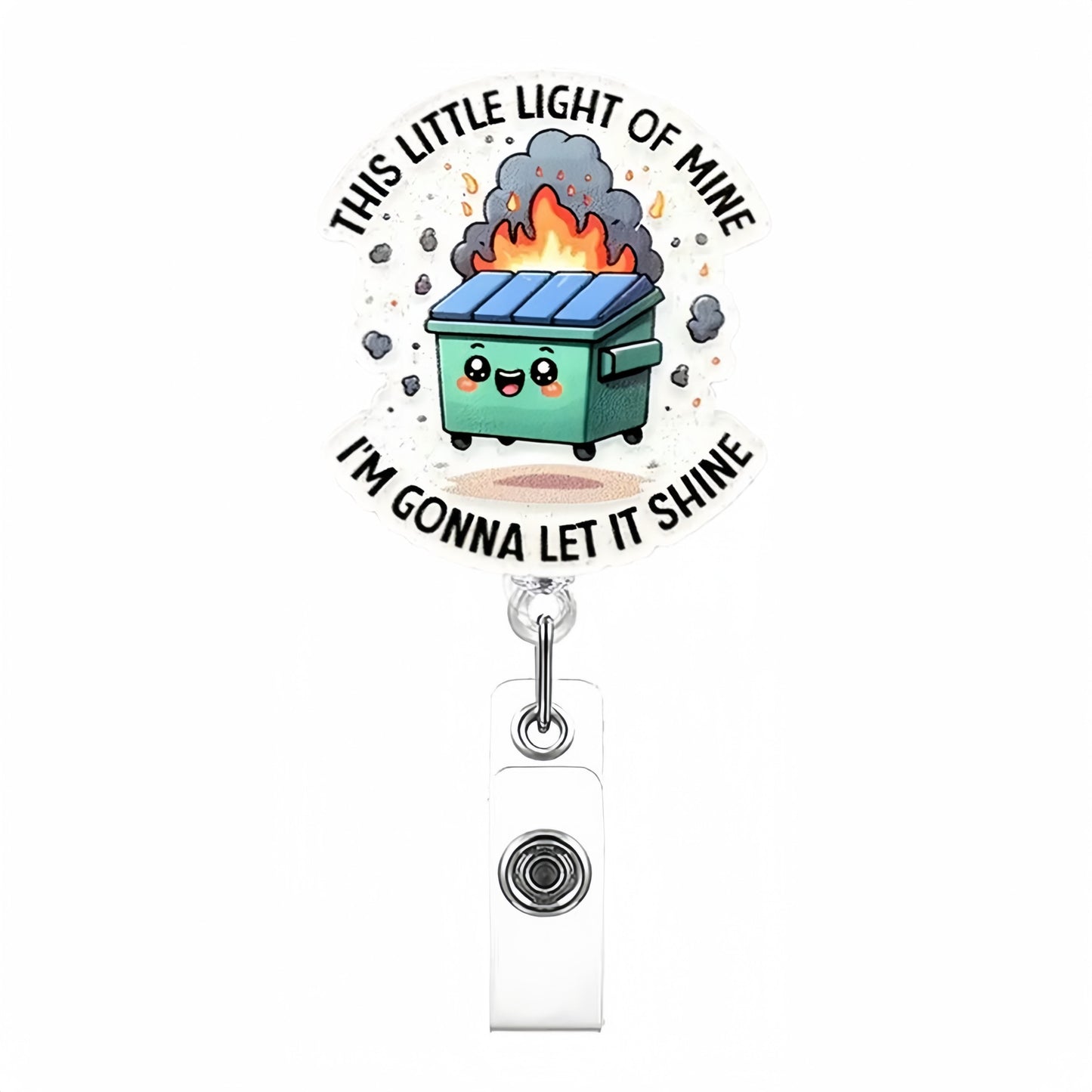 Acrylic This Little Light Of Mine Badge Reel