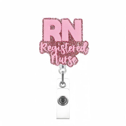 Acrylic Registered Nurse Badge Reel