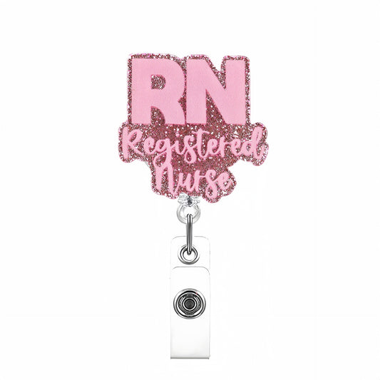 Acrylic Registered Nurse Badge Reel