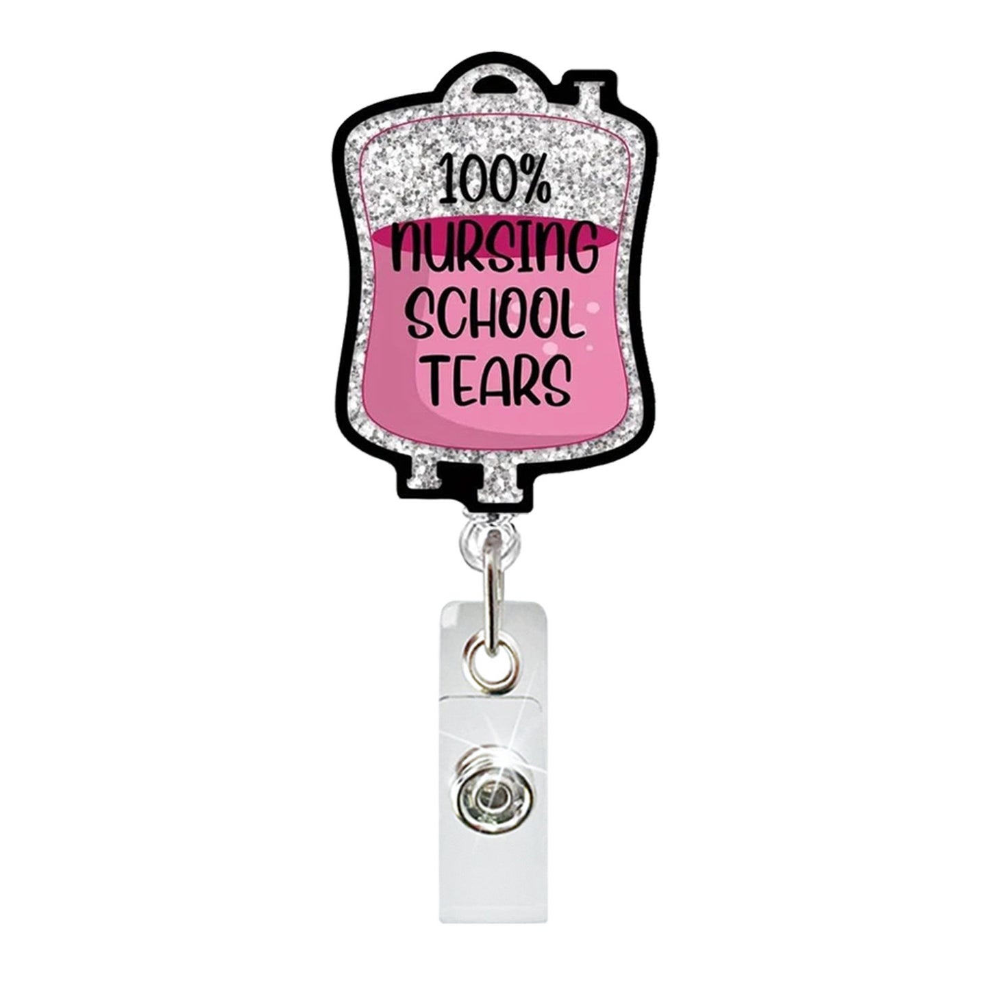 Acrylic Nursing School Tears Badge Reel