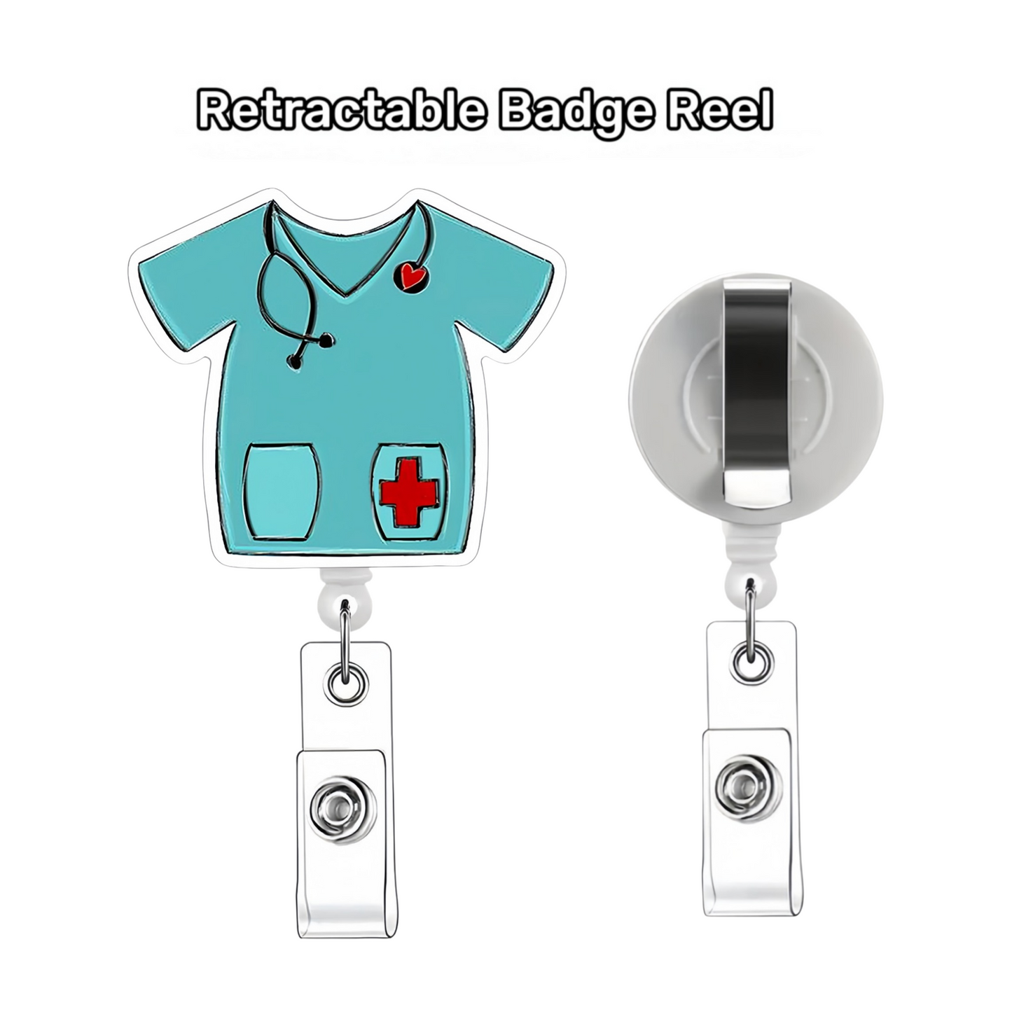 Acrylic Nursing uniform Badge Reel