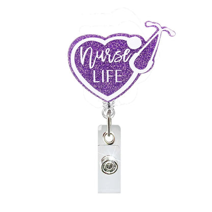 Acrylic Nurse Liff Badge Reel