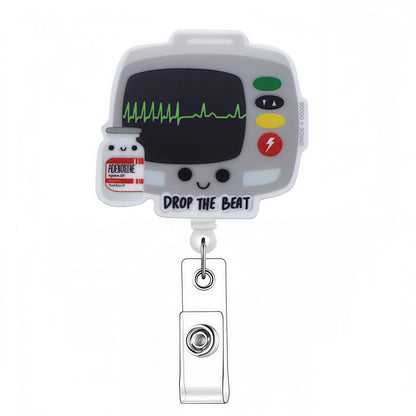 Acrylic ECG Machine Badge Reel