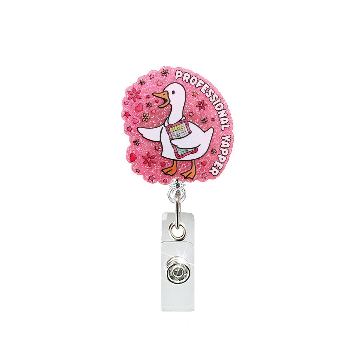 Acrylic Professional Yapper Goose Badge Reel