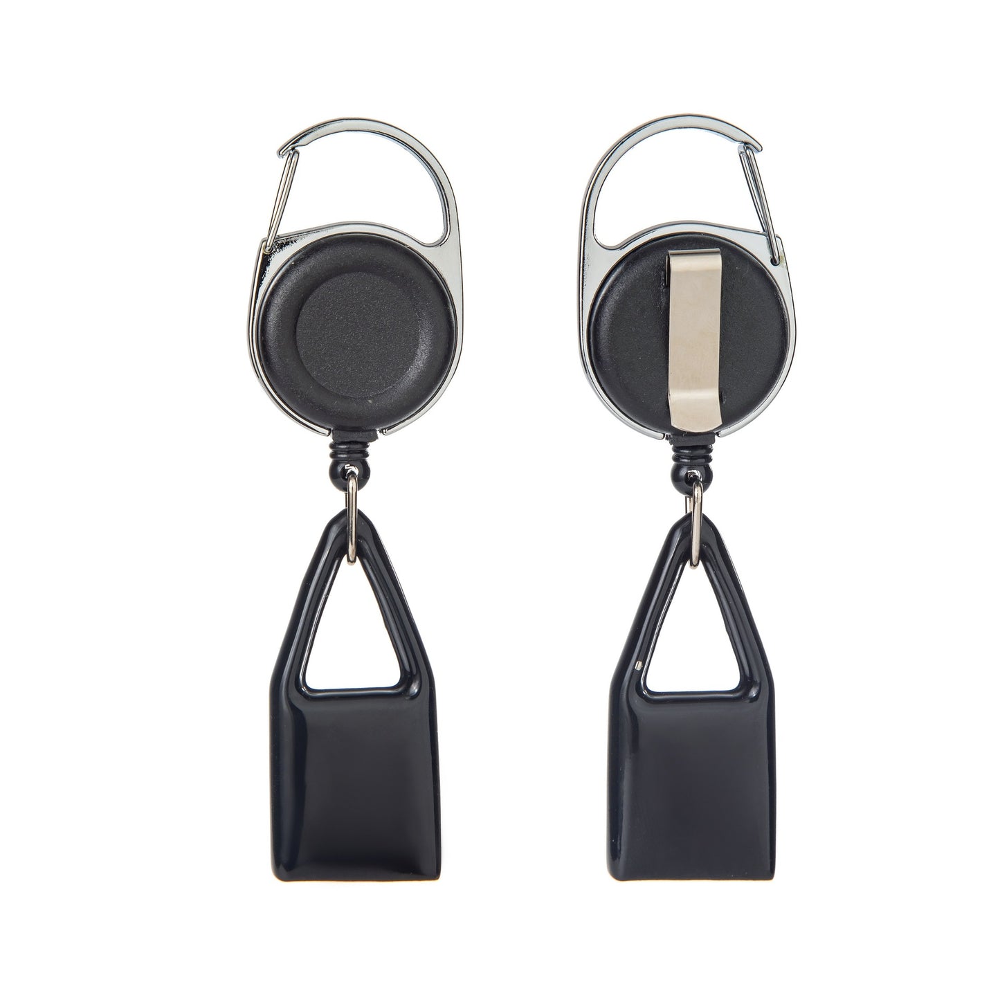 Black Color Retractable Lighter Holder Leash Keychain