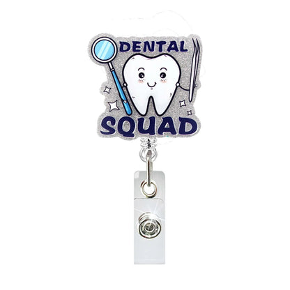 Acrylic Dental Squad Badge Reel