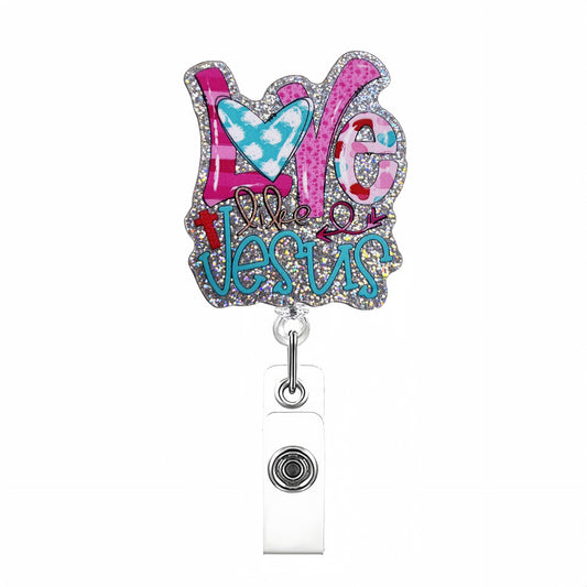 Acrylic Love Jesvis Badge Reel