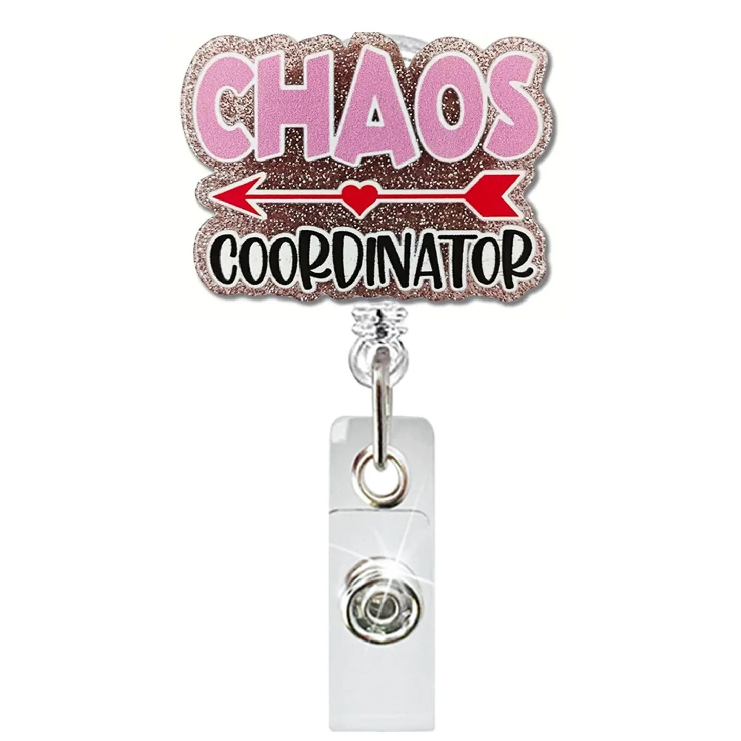 Acrylic Chaos Cookdinator Badge Reel
