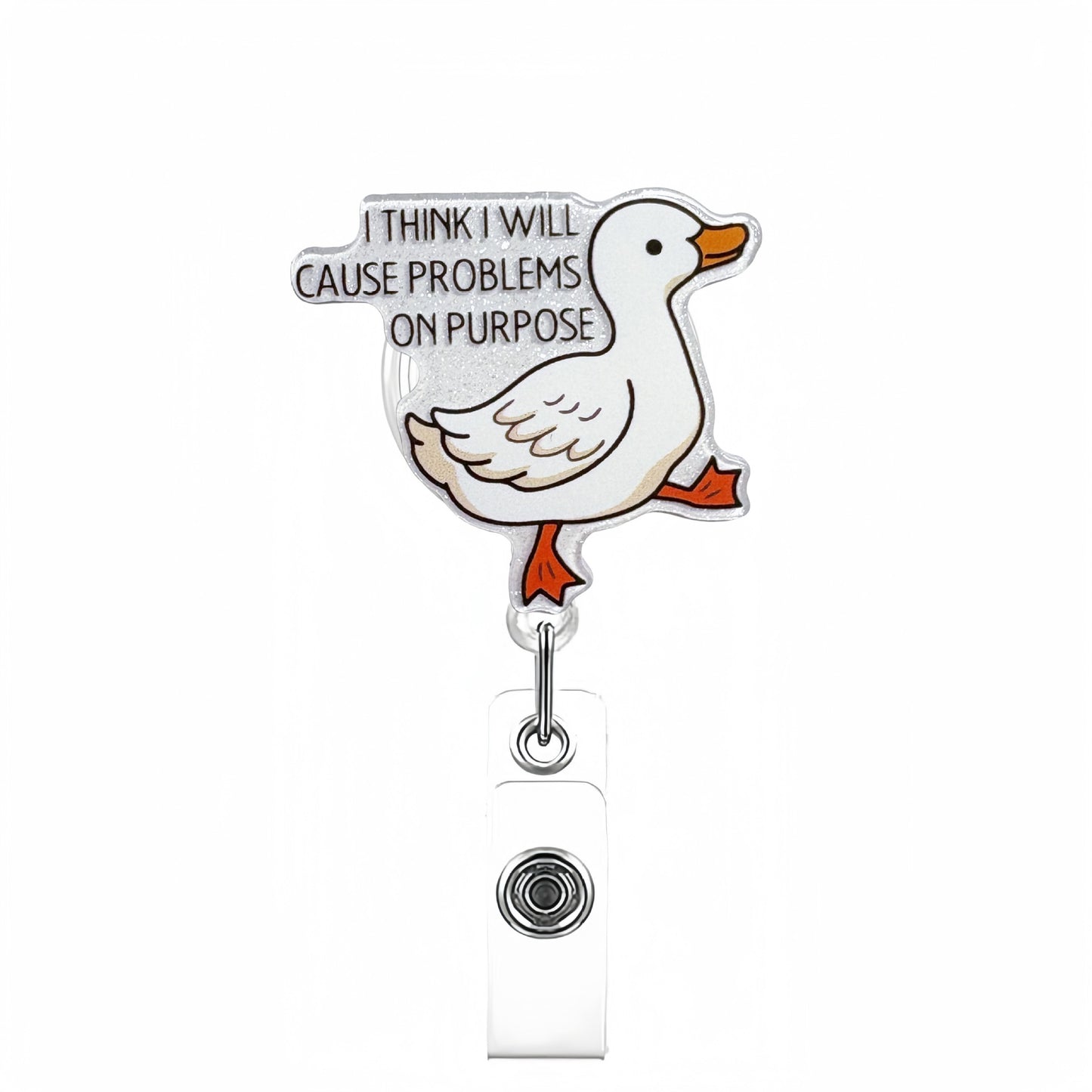 Acrylic Cause Problems Goose Badge Reel