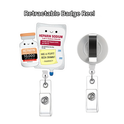 Acrylic Heparin Sodium Packagings Badge Reel