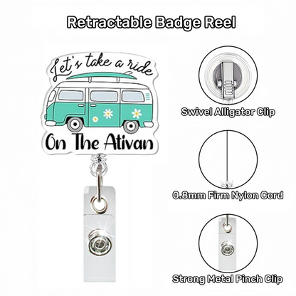 Acrylic On The Ativan Badge Reel