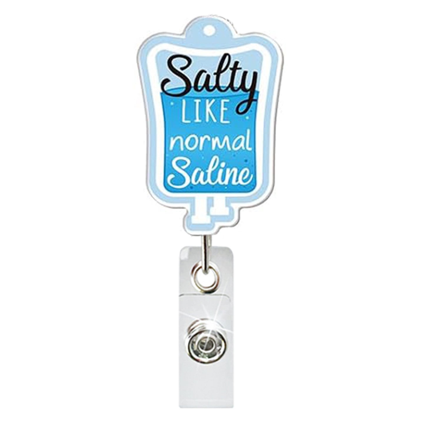 Acrylic Satty Like Normal Saline Badge Reel