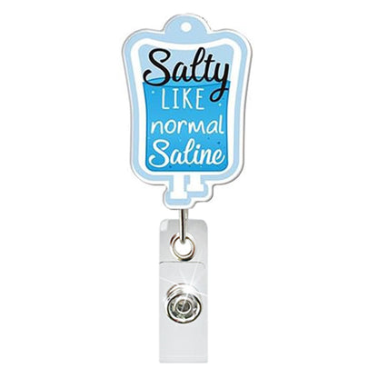 Acrylic Satty Like Normal Saline Badge Reel