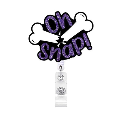 Acrylic Oh Snap Badge Reel