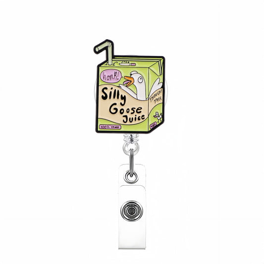 Acrylic Green Silly Goose Juice Badge Reel