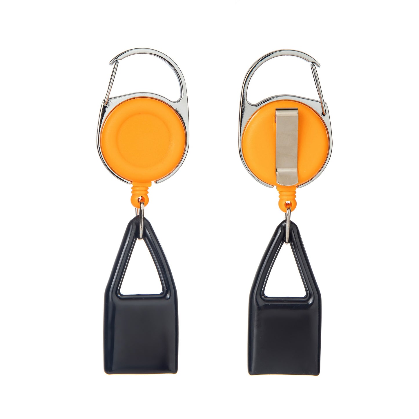 Orange Color Retractable Lighter Holder Leash Keychain
