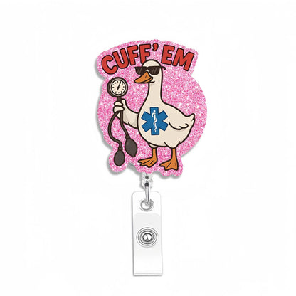 Acrylic CUff’EM Goose Badge Reel